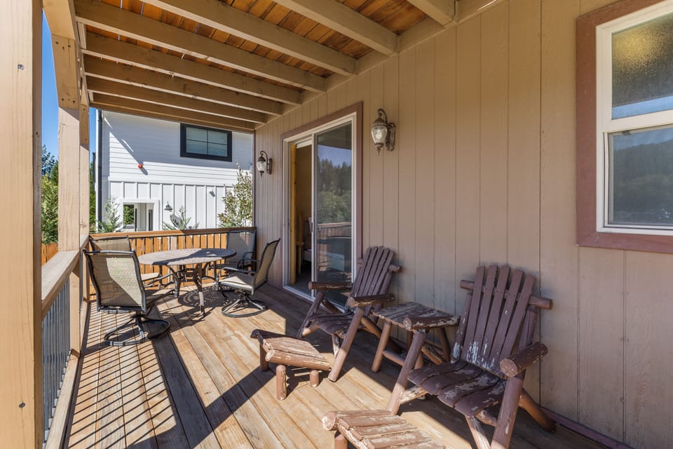 Deck space off Bedroom 2.