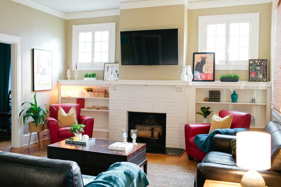 Plenty of room to watch a move with the family