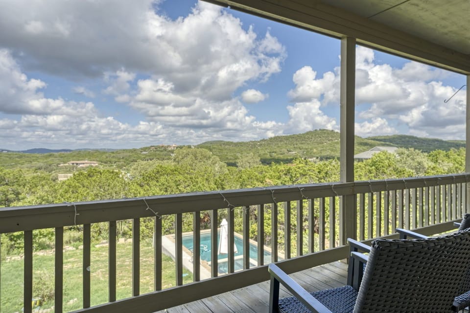 Breathtaking Hill Country views await you in our private balcony.