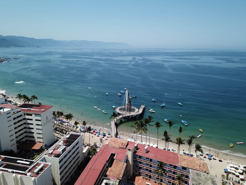 At only 1 block from Playa de Los Muertos Beach