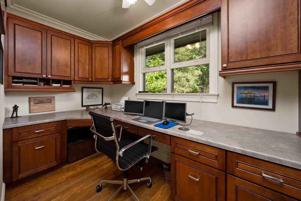 office on upper floor