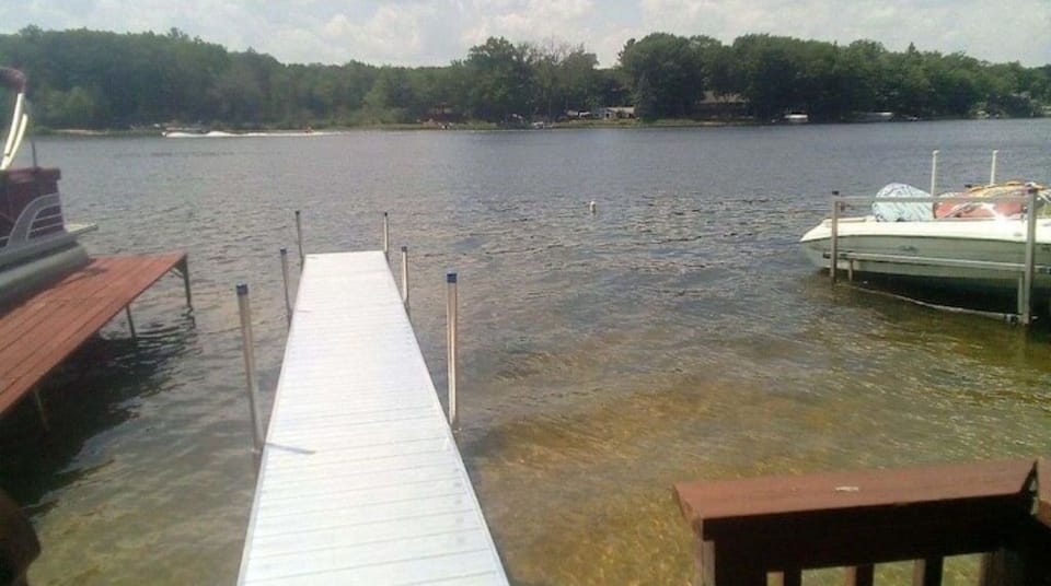 New aluminum dock that is out of water for winter