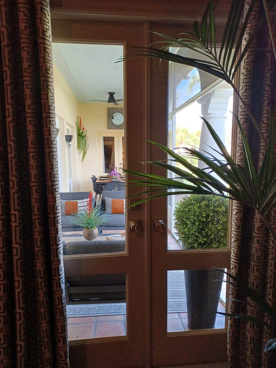 Guest Bedroom overlooks Patio
