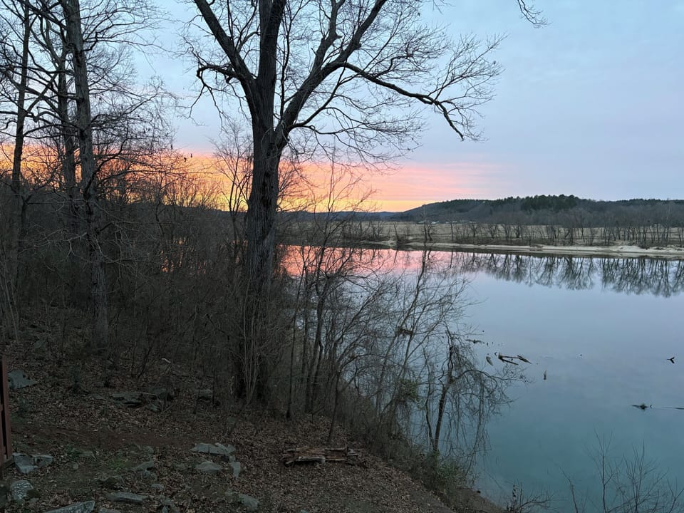 Sunset on the river