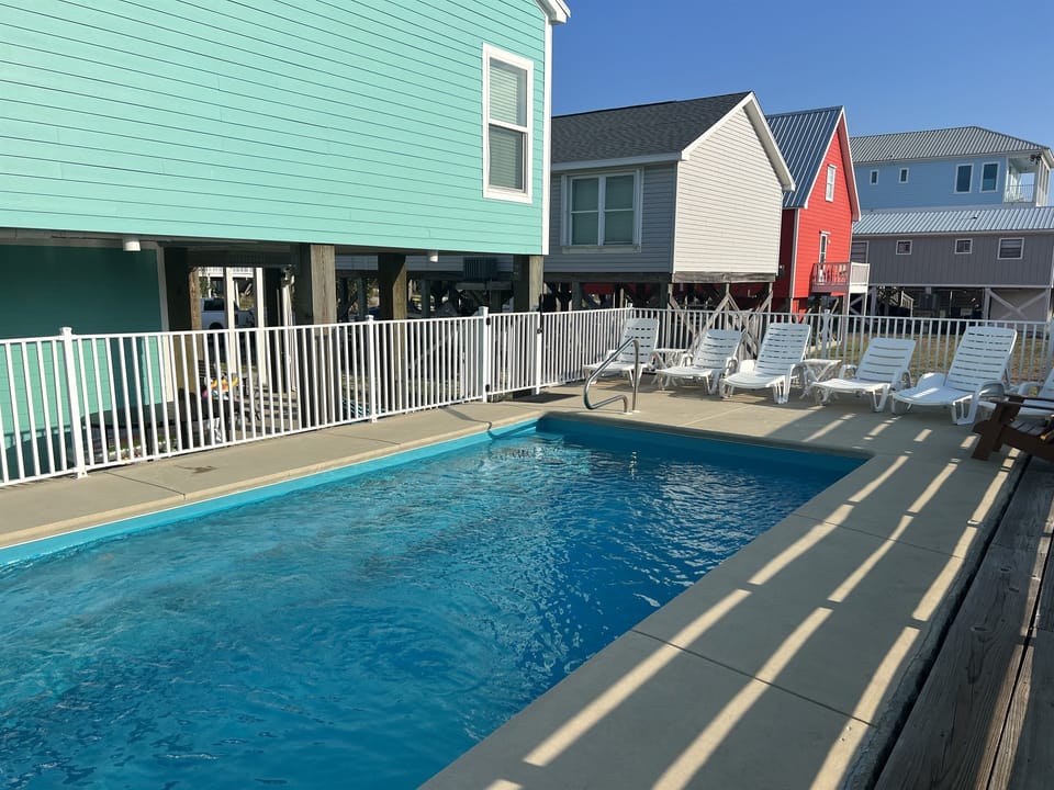 Enjoy a private pool with plenty of seating