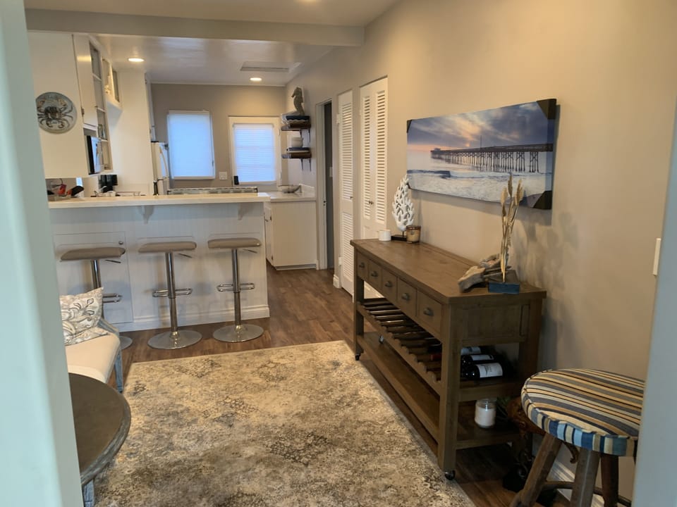  Dining room with breakfast bar for cozy ambiance sharing meals or remote work
