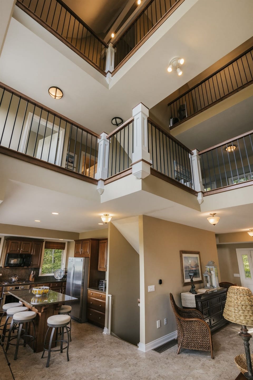 Looking up from Kitchen