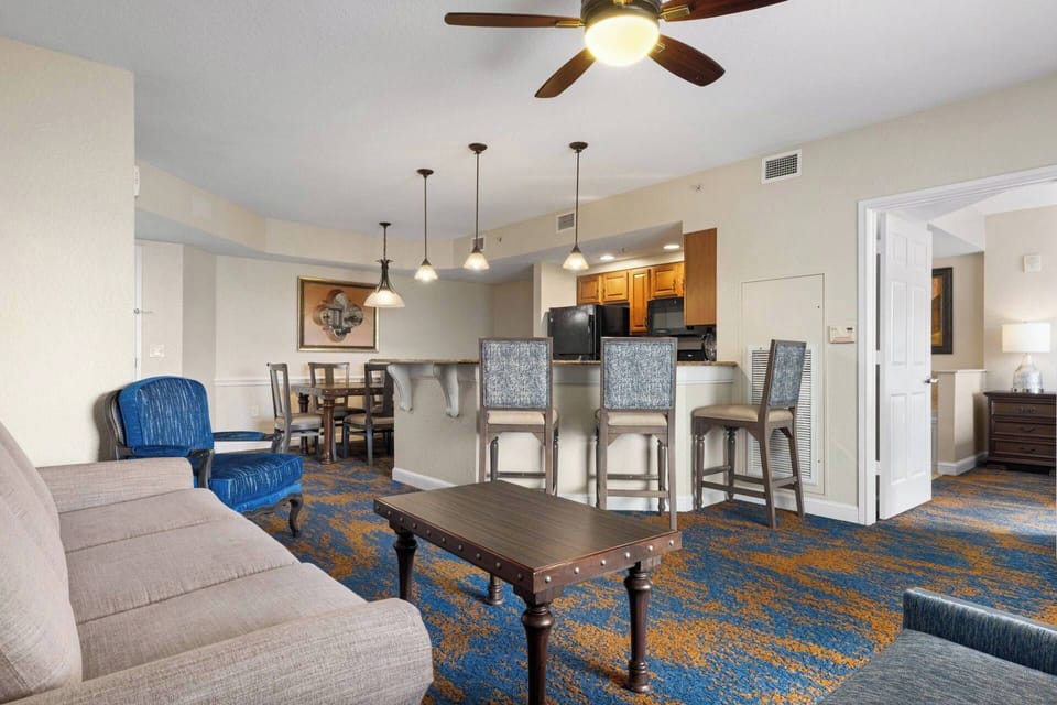 Spacious condo for up to six guests.