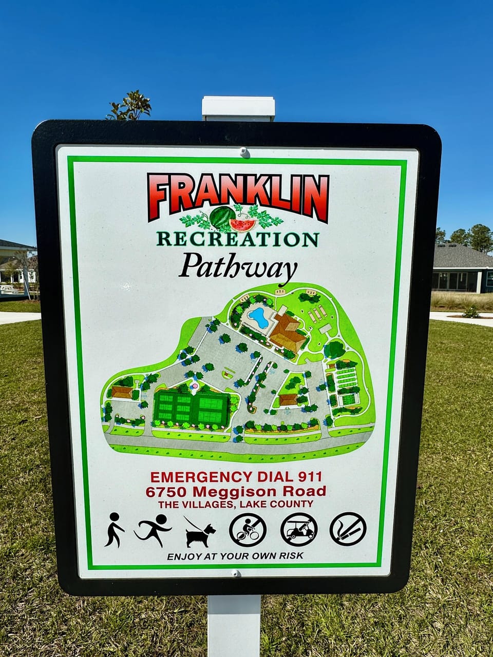 Franklin Recreation Walking Paths 0.3 Miles Away!