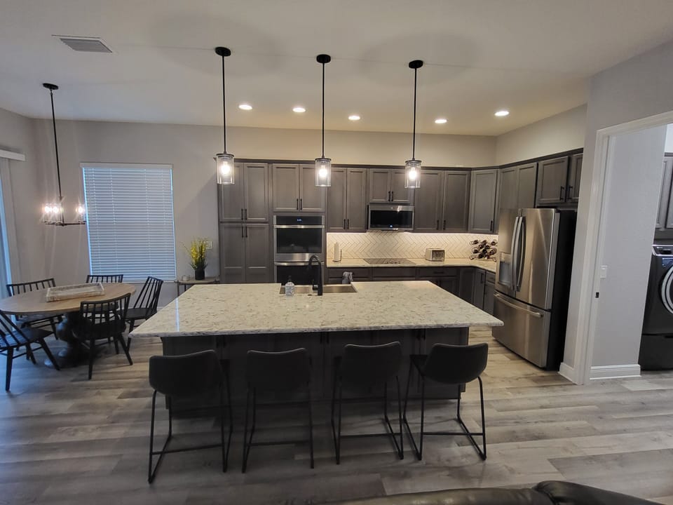 Kitchen and Dining Table View