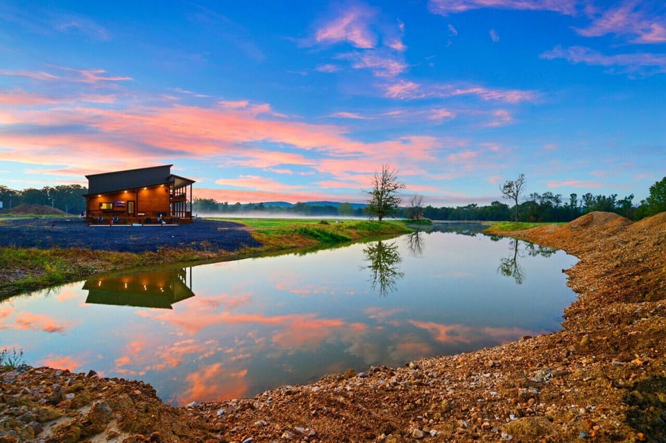 The picturesque ambiance of Across the Pond with our enchanting pondside view.