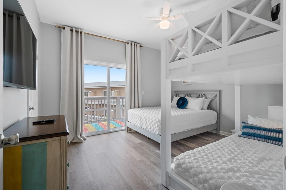 Balcony and 50" smart TV