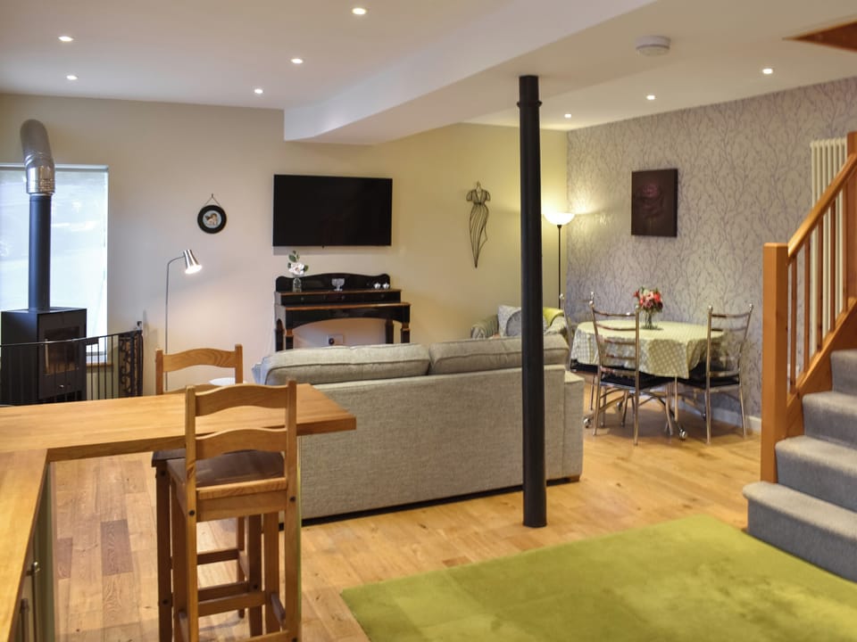 Open plan living space | Barn End - Hole House Farm Cottages, Pooley Bridge, nr. Ullswater