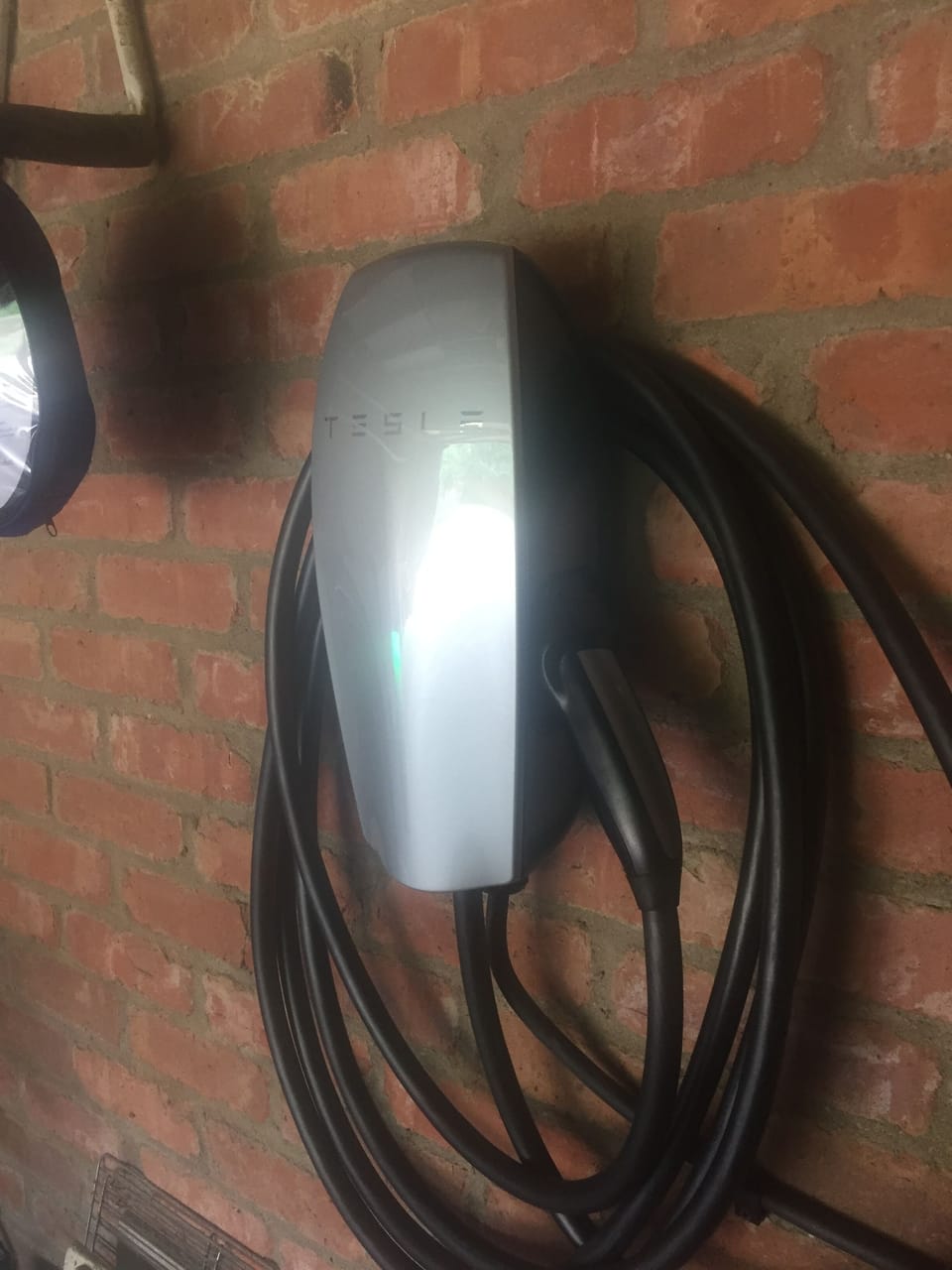 Tesla Charger in Garage