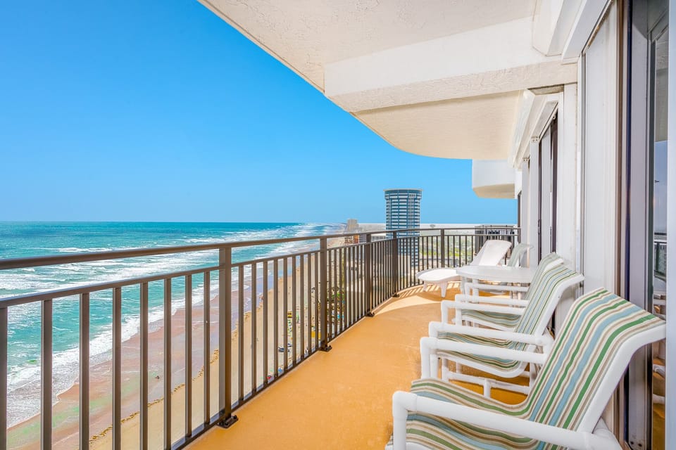 Private, oceanfront balcony