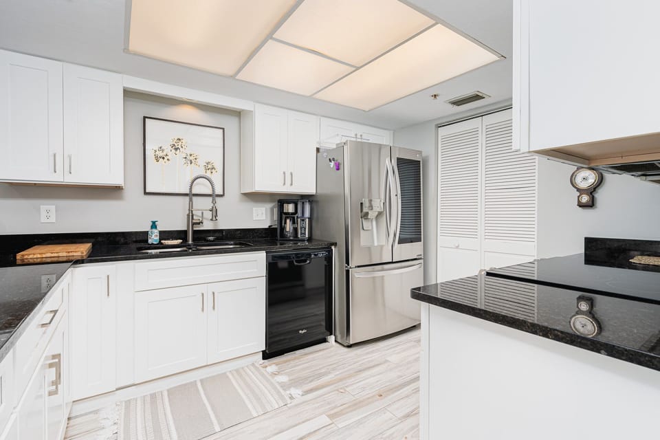 Fully stocked kitchen