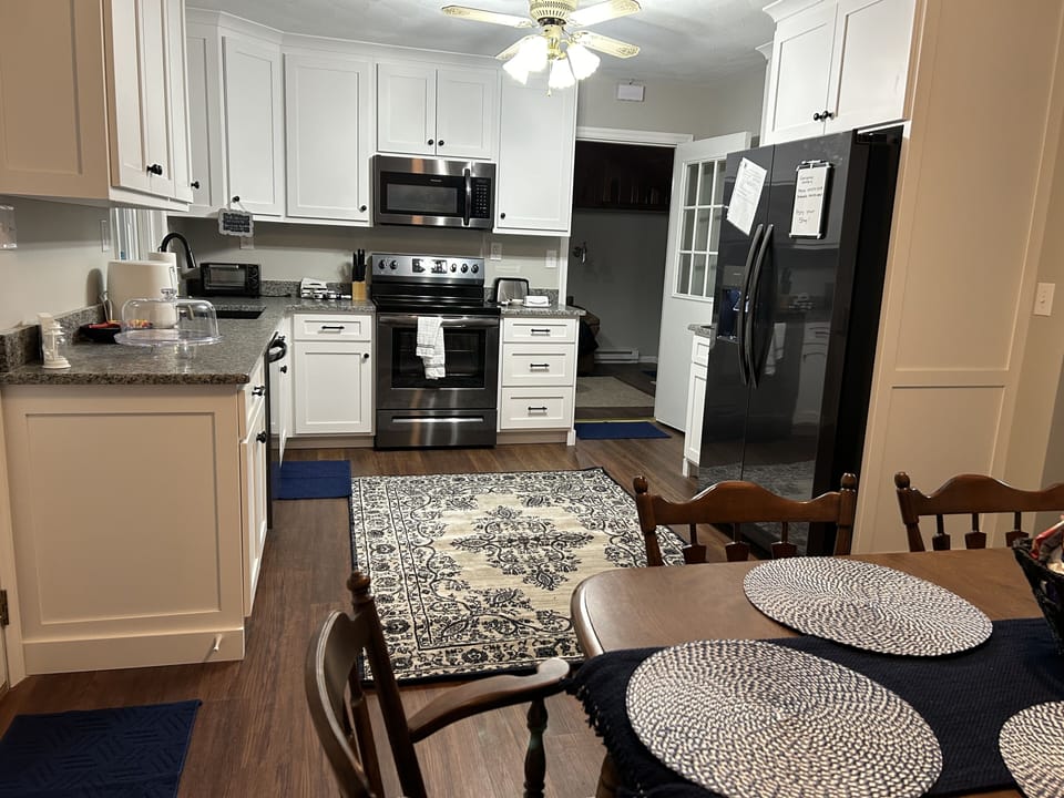 Dining area and kitchen