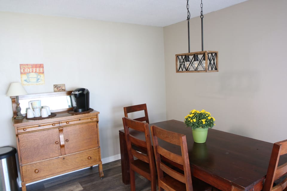 Keurig, French press and 6 cup coffeemaker available for use 