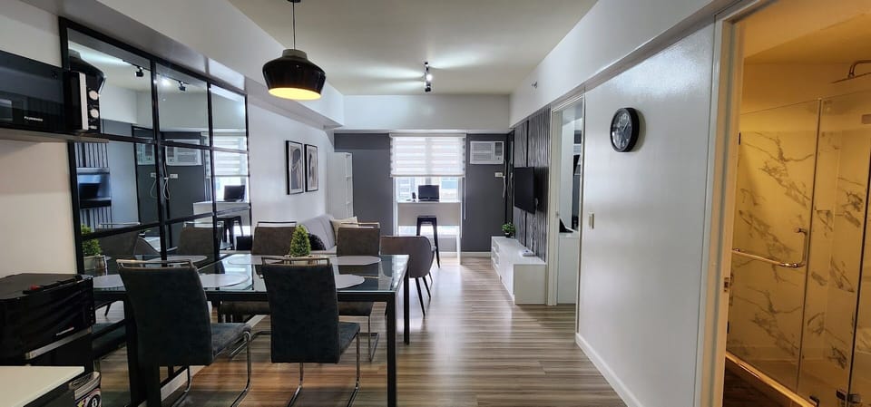 Spacious apartment is a beacon of natural light. 