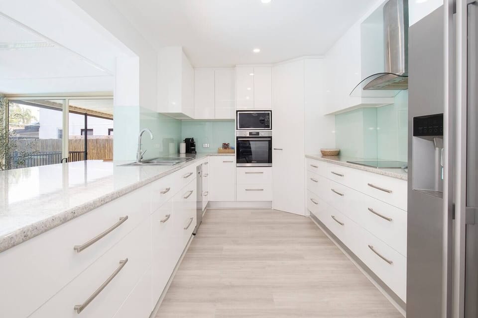 The kitchen has all the essentials needed to prepare meals at home 