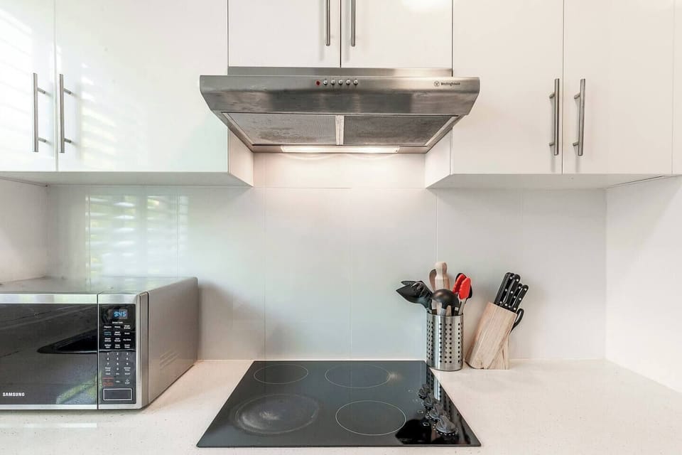 For your convenience you will find everything you need in the stocked kitchen including herbs, sauces, cutlery, pots/pans, and cooking knives.
