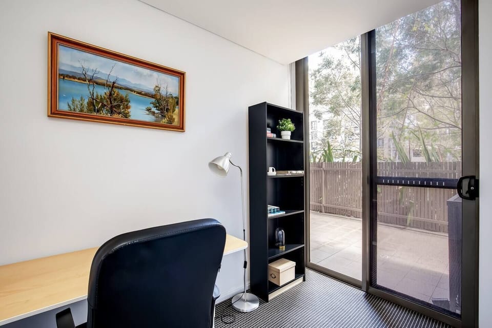 A home office off the lounge area allows for uninterrupted remote working‎.