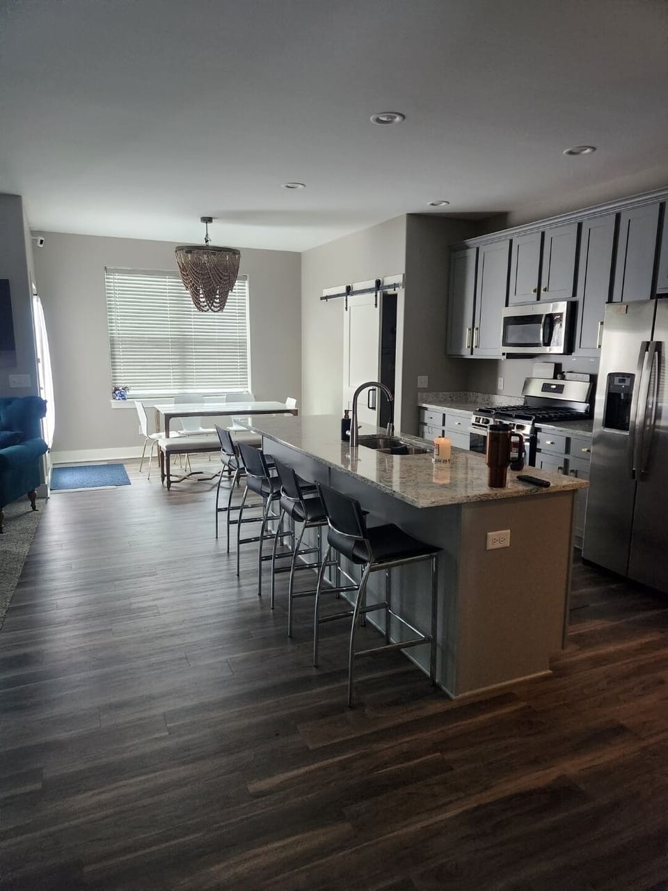 Kitchen, island , dining