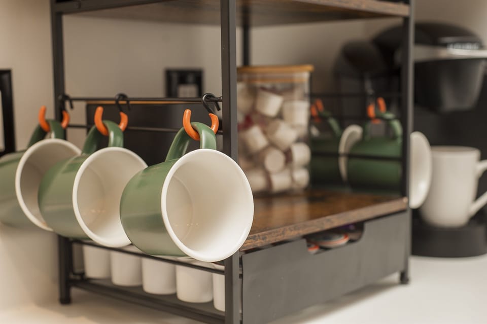 Coffee Station with creamer