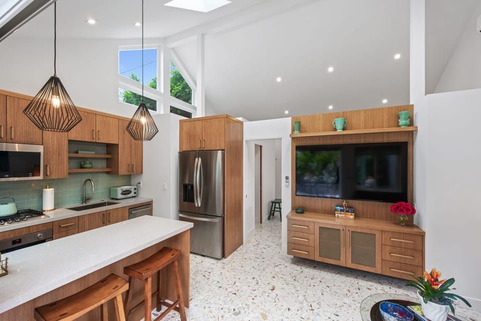 Fully stocked kitchen