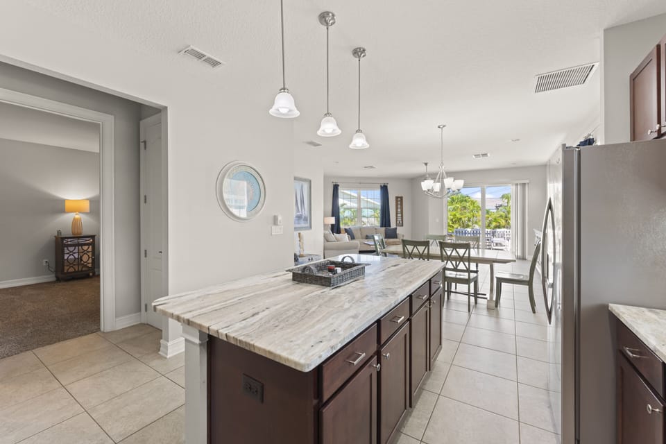 Kitchen island perfect for entertaining