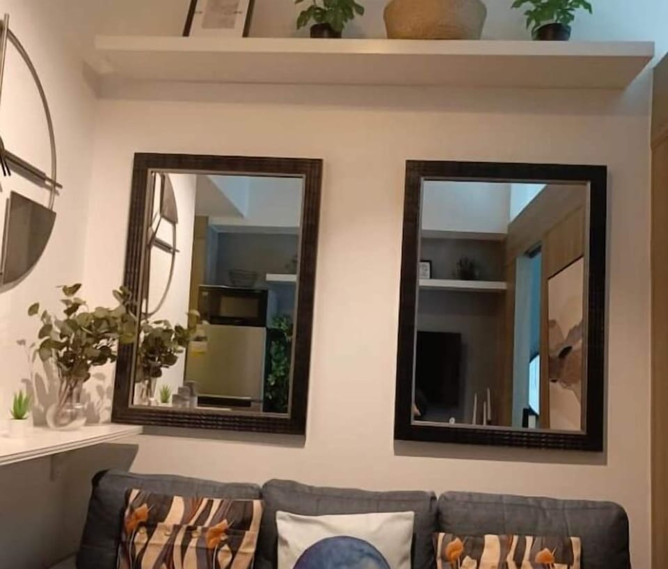 Living room Area with Three Seat Sectional Sofa.