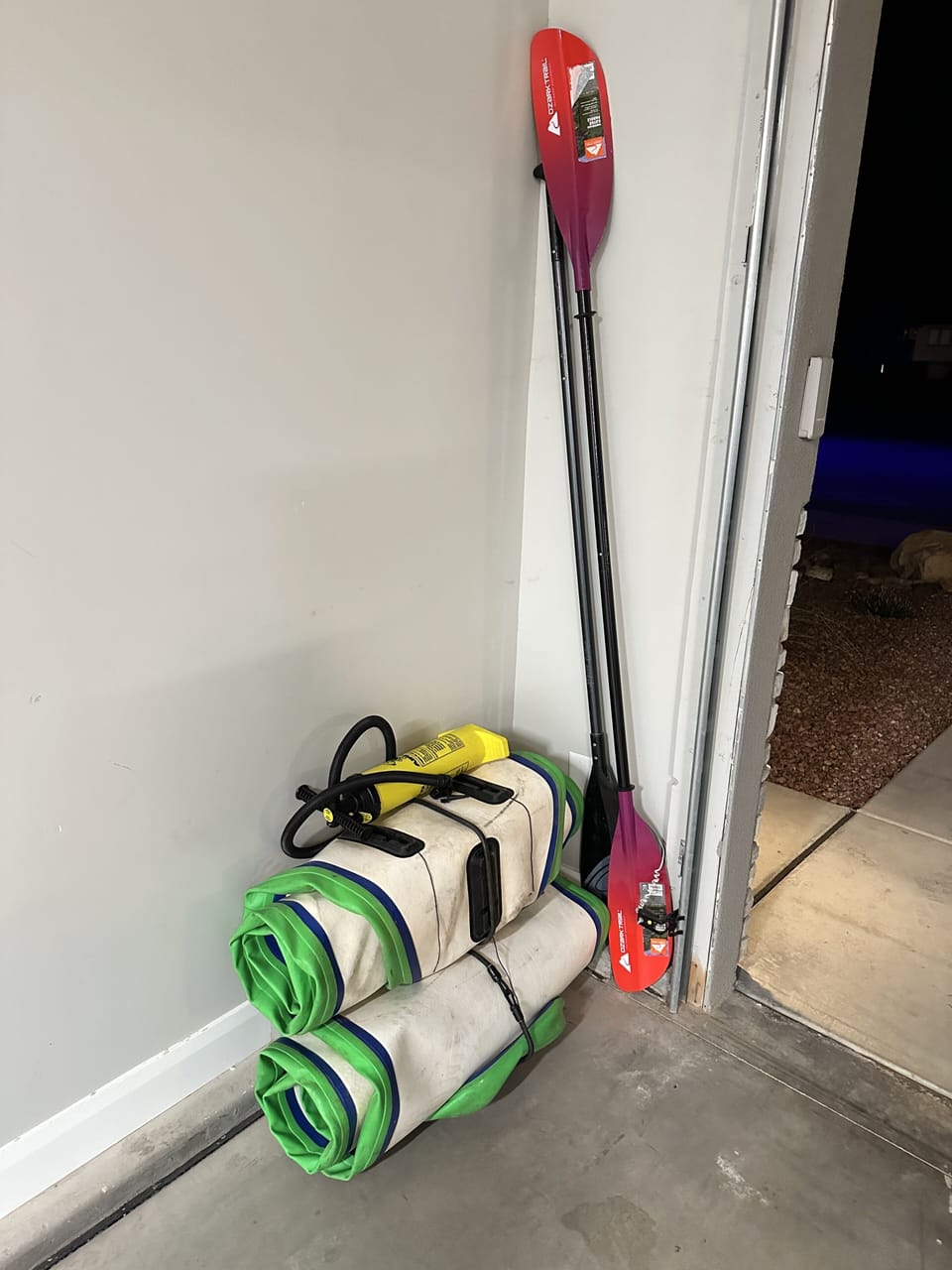 Blow up paddle boards for the many near by lakes. 