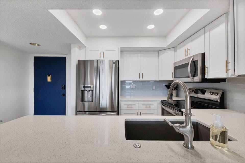 Bright, open kitchen