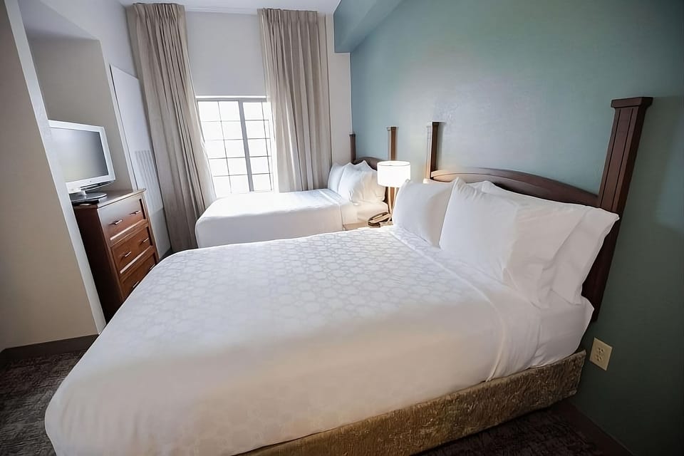 Two Double beds! Exact unit will be assigned upon arrival. Views, colors and decor may vary.