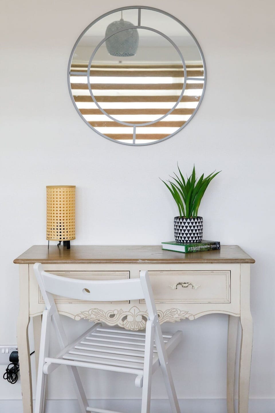 A vanity unit in the master bedroom.