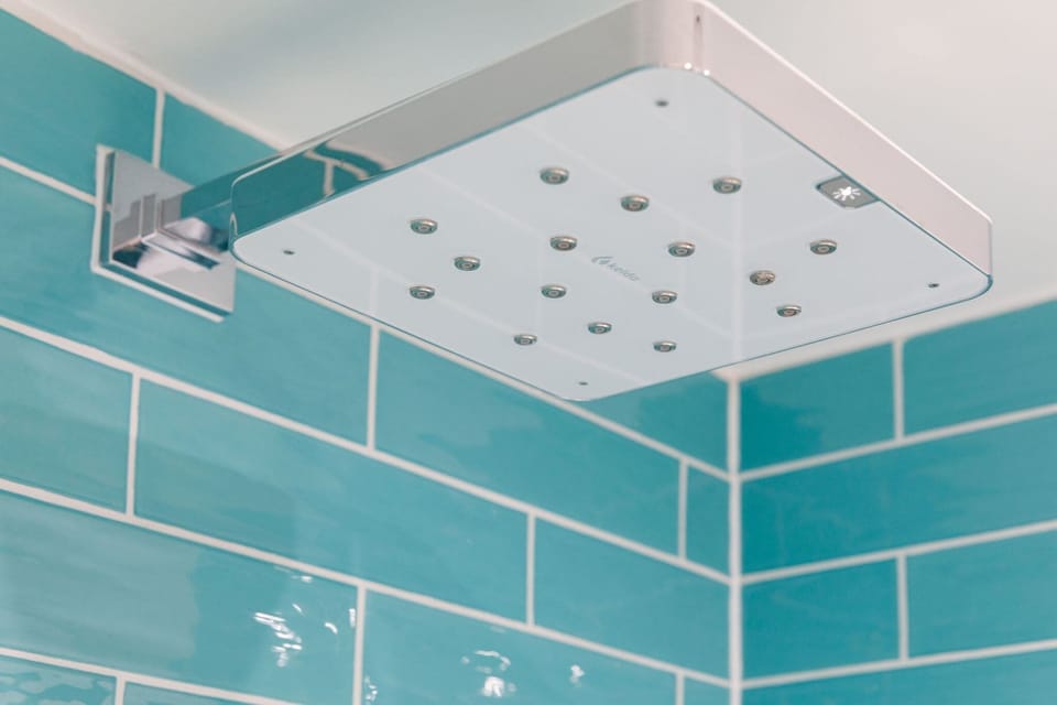 The "bubble spa" shower is a real treat!