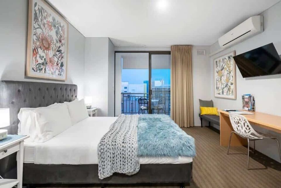 Beautiful comfortable bed for a restful night.