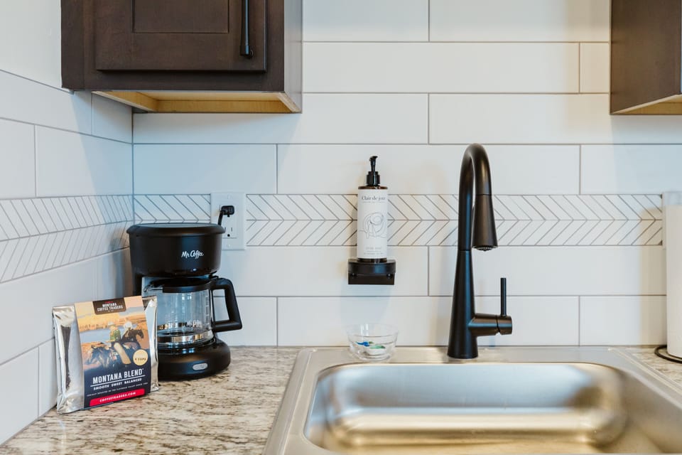 [Kitchen] Enjoy a fresh cup of local Montana Coffee Traders coffee before hitting the trails!