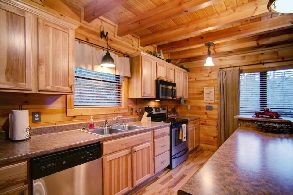 Stay A Little Longer's fully equipped kitchen
