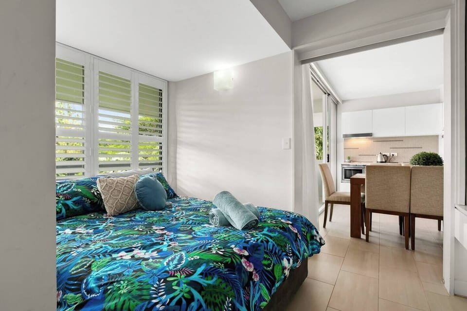 The second bedroom has the ability to be connected to the master or closed for privacy, giving guests flexibility if they are travelling with children.