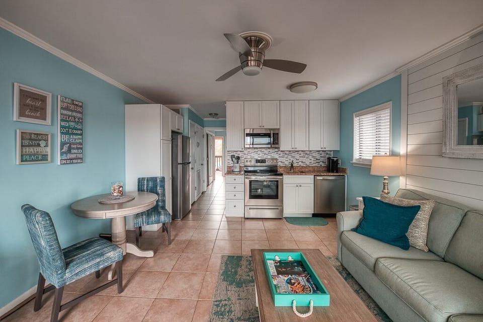 Full photo of villa
Kitchen
Dining and living room area 