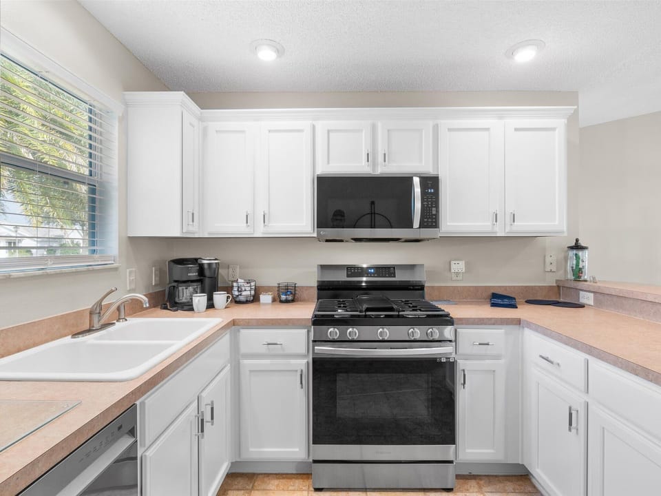 Fully stocked kitchen