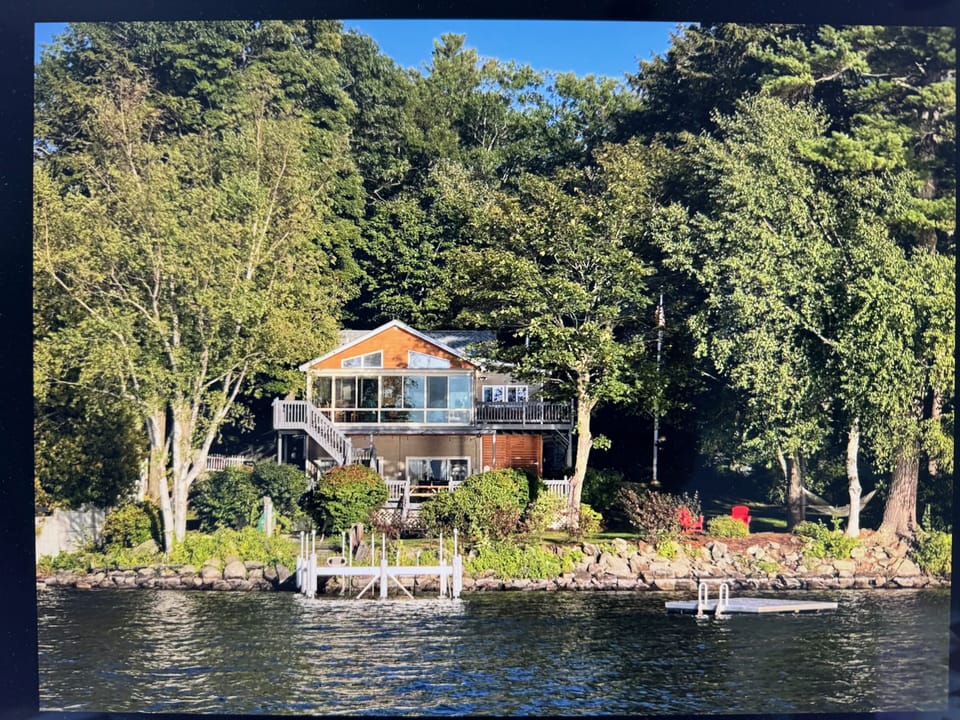 View of house from lake
