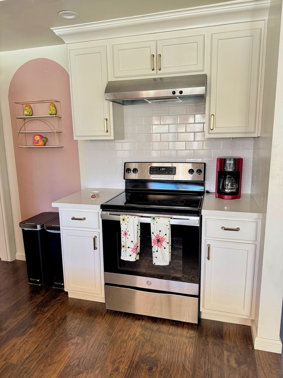 Electric range, stove and coffee station