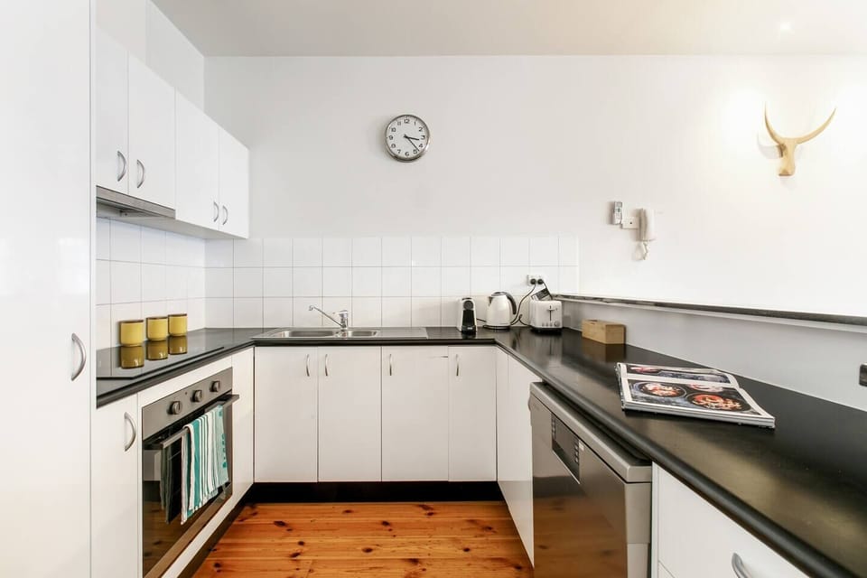 The kitchen is fully-equipped with everything you'll need to cook meals at home.