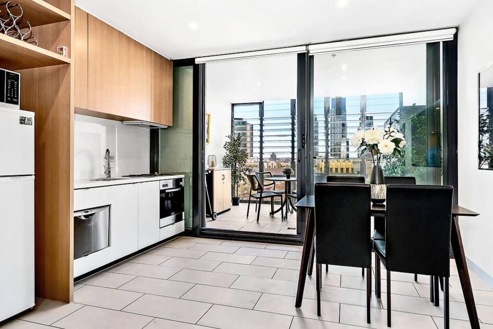 Cook up something delicious in the fully-equipped kitchen and dine at the four-seater table.