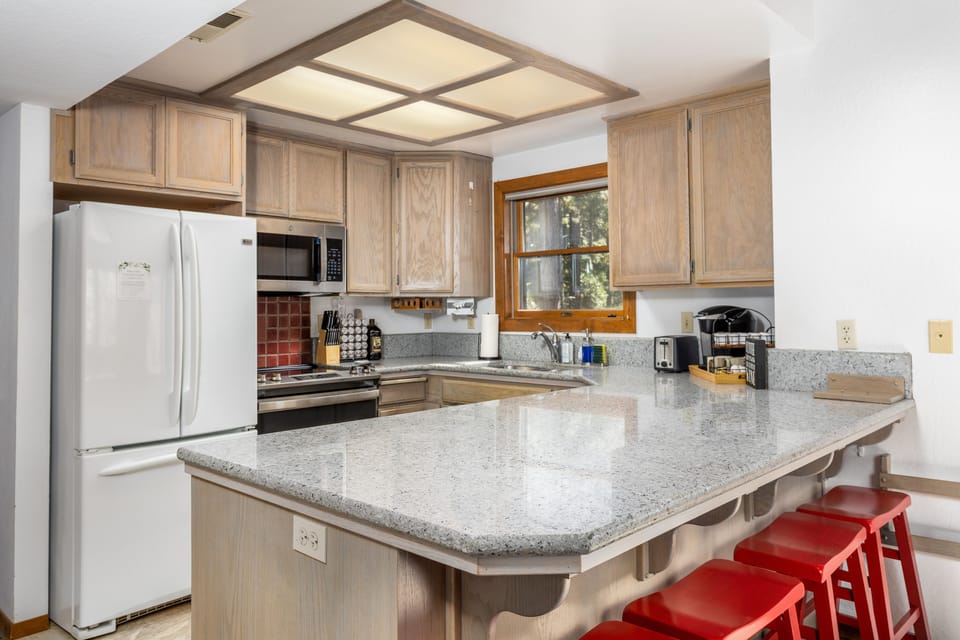 Fully stocked kitchen