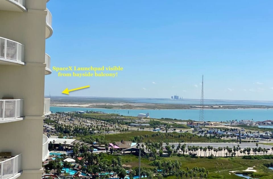 SpaceX View, bayside balcony