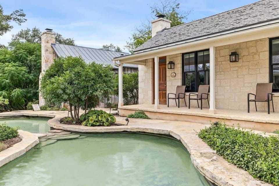 Front door/pond