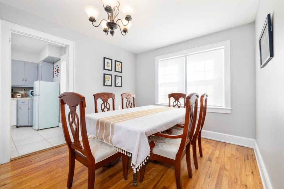 Savor your meals together in this charming dining room, perfect for family dinners or intimate gatherings.